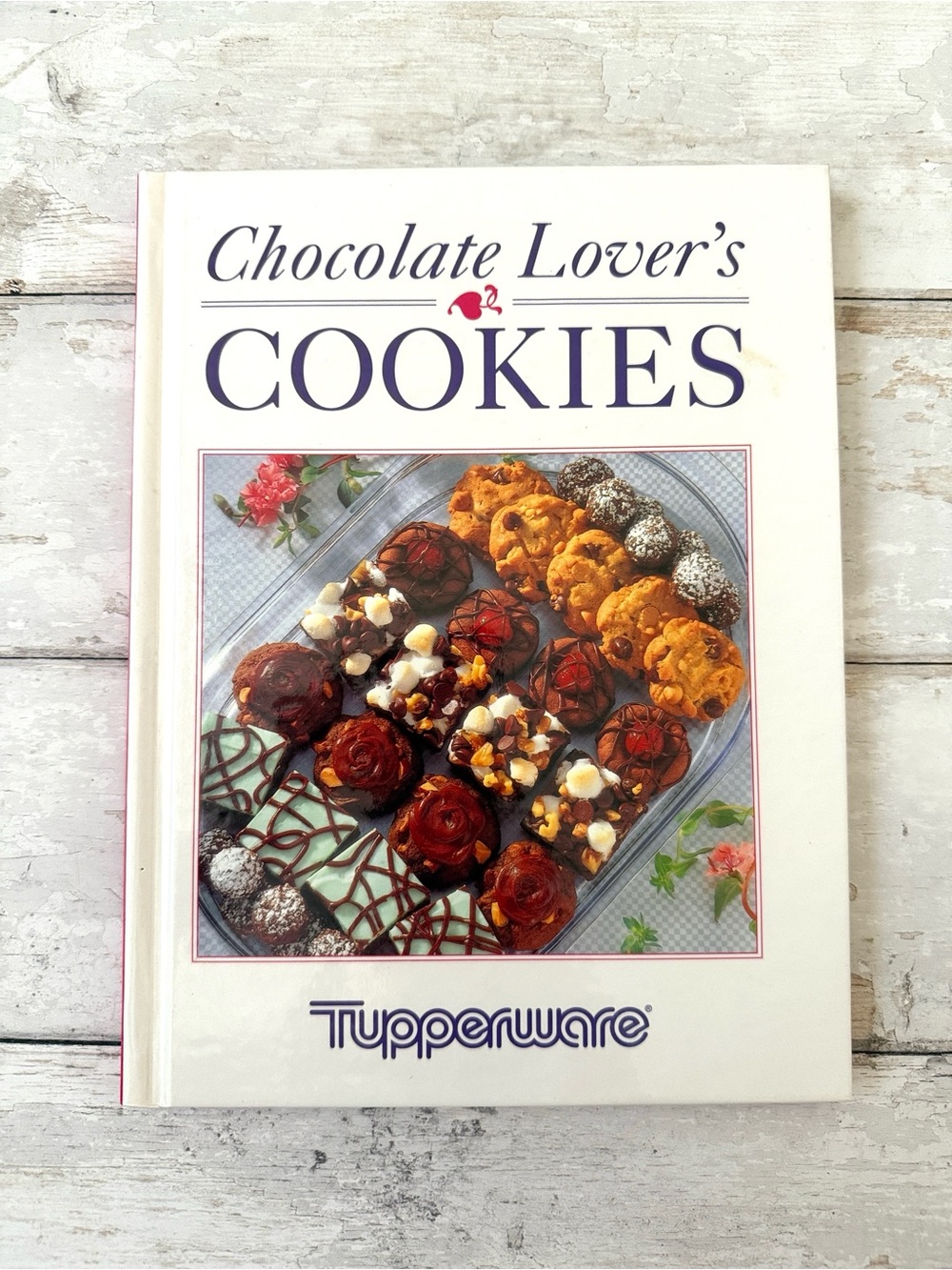 Tupperware 1993 Hardcover Chocolate Lovers Cookies Recipe Book Cookbook NEW